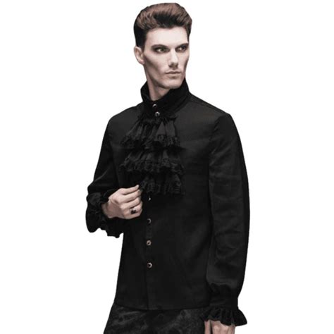 Chemise Blanche à Jabot Homme Steampunk Boutique