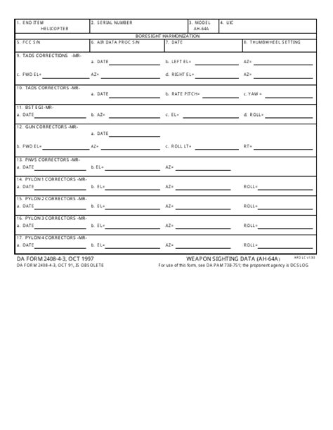 Da Form 2408 4 3 Fill Out Sign Online And Download Fillable Pdf