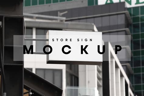 Store Sign Mockup Graphic by MockupForest · Creative Fabrica