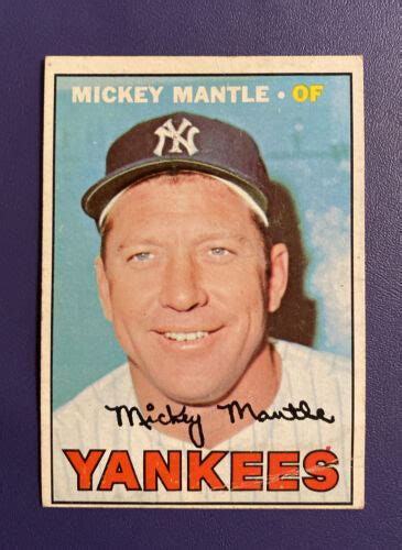 1967 TOPPS 150 MICKEY MANTLE HOF NEW YORK YANKEES EBay