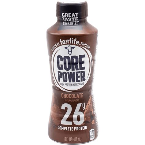 Core Power Complete Protein By Fairlife 26g Chocolate Protein Shake 14 Fl Oz Pantry