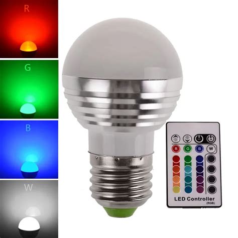 Aliexpress Buy 1Pcs Changeable LED RGB Bulb Lamp 5W LED RGB Spot