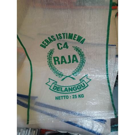 Jual Karung Beras Polos Dan Sablon 25kg Isi 50 Lembar Shopee Indonesia