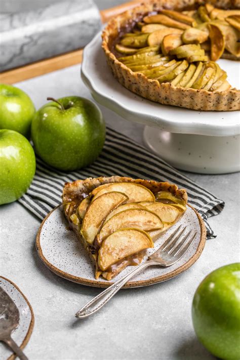 Salted Caramel Apple Tart GlutenFree Vegan FromMyBowl 9 From My Bowl