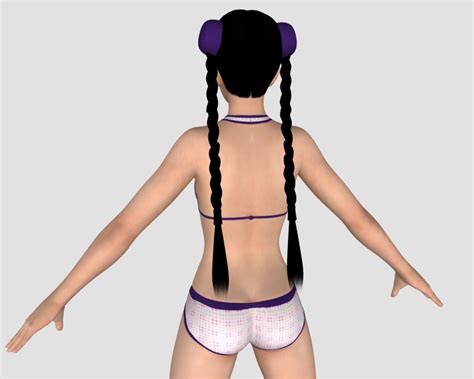 Beautiful Beach Bikini Girl D Model CGTrader