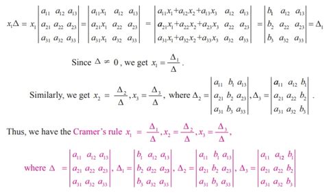 Matrices Cramers Rule Definition Formulas Solved Example Problems