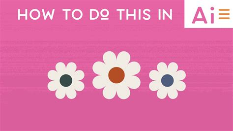 Adobe Illustrator Tutorial How To Make A Flower In Adobe Illustrator