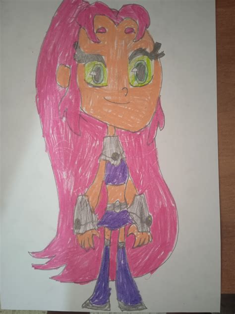 My Drawing Of Starfire Fandom