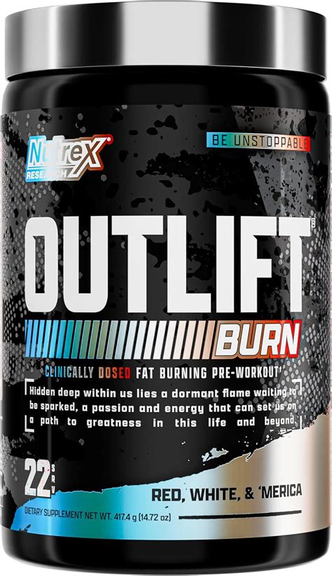 Nutrex Research Outlift Burn Polvo termogénico para preentrenamiento