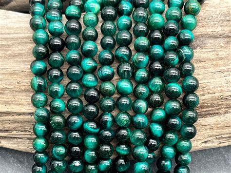 Mm Green Tiger S Eye Beads Round Dark Green Tigers Eye Mm Green