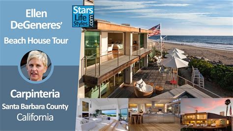 Ellen Degeneres Carpinteria Beach House Tour Near Santa Barbara