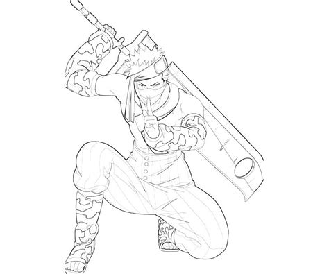 Naruto Zabuza Coloring Pages Coloring Pages