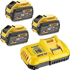 DEWALT DCB118X3 QW Kit 3 Baterías Carril XR FLEXVOLT 54V 18V Li Ion 9