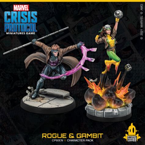 Atomic Mass Games Marvel Crisis Protocol Rogue And Gambit The Pit