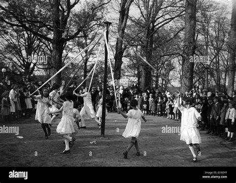 Entitled Playgrounds May Day May Pole Dance Maypole Dancing Is A