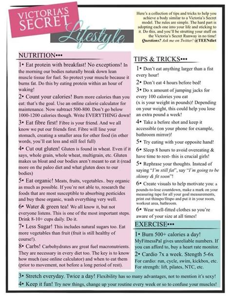 Victoria Secret Diet Plan What The Models Eat Year Round Victoria Secret Diet And Workout