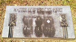 Mattie Lou Wright Hart 1915 1998 Mémorial Find a Grave