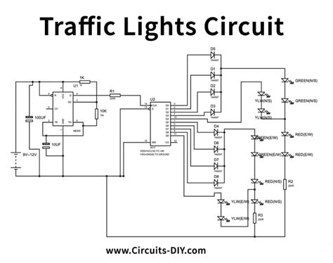 Traffic Signal Control Circuit Diagram Circuit Diagram