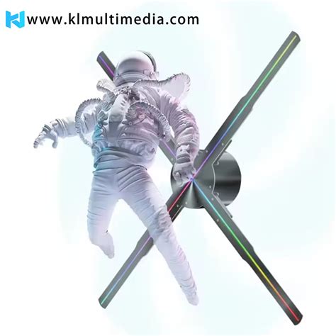 Holographic Fan 3d Spinning Portable Led Fan