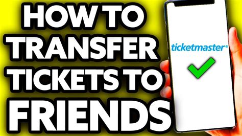 How To Transfer Tickets On Ticketmaster To Friends Easy Youtube