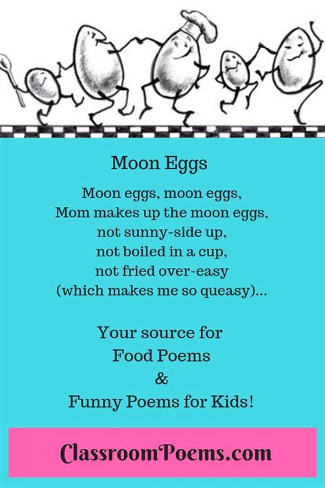 60 Elegant Food Poems For Kids Poems Ideas