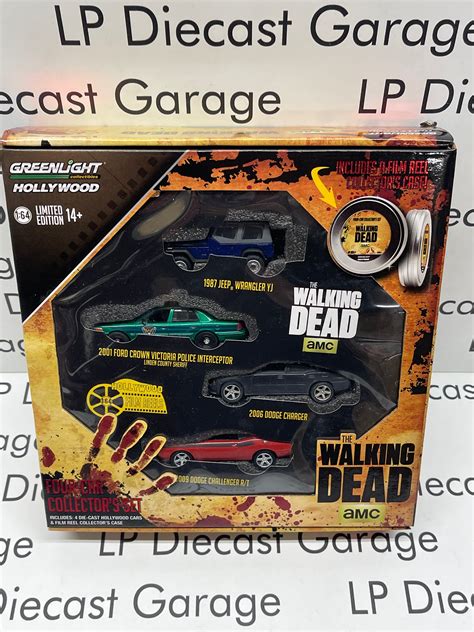 Greenlight Green Machine The Walking Dead Amc Four Car Collector Set