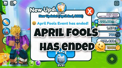 The April Fools Ended Pet Sim X Roblox Youtube