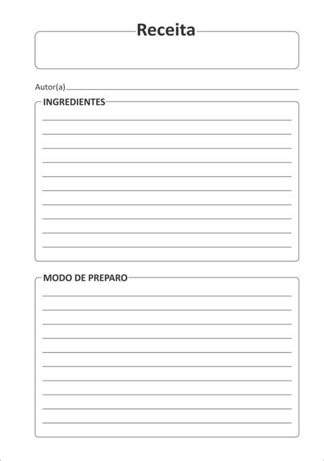 Caderno De Receitas Para Imprimir Gratis Receitas Saborosas