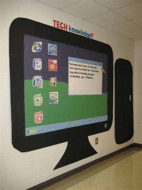 Hallway Display Aug08 Computer Lab Computer Bulletin Boards Classroom Bulletin Boards