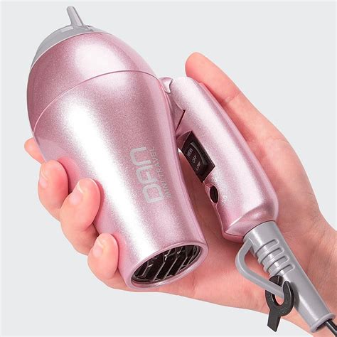 Dan Technology Travel Hair Dryer Dual Voltage Mini Blow Dryer With Concentrator And Diffuser