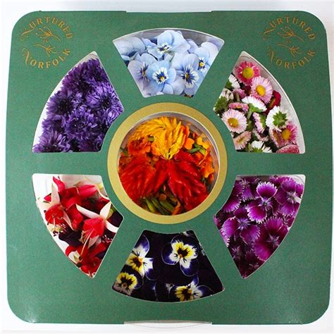 Edible Flower Selection Wheel Nurtured In Norfolk