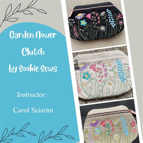 Garden Flower Clutch By Sookie Sews Bernina