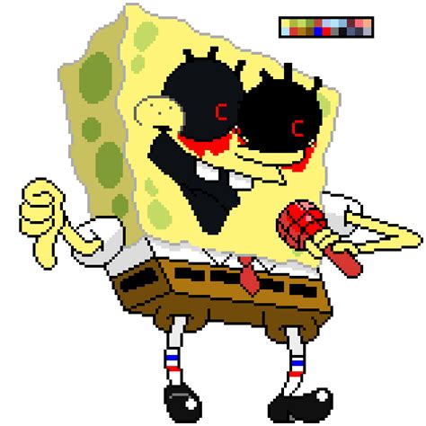 Pixilart FNF SpongeBob Exe Base By Gramalho4175