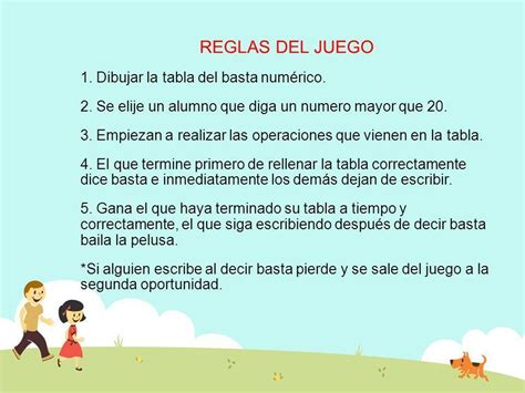 Reglas Del Juego De Basta Brainly Lat