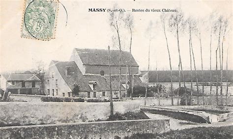 Massy Restes Du Vieux Chateau Carte Postale Ancienne Et