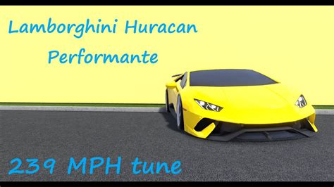 Fastest Lambo 239 Mph Lamborghini Huracan Performante Tune Southwest Florida Beta Roblox