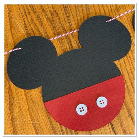 Mickey Mouse Birthday Banner - Etsy