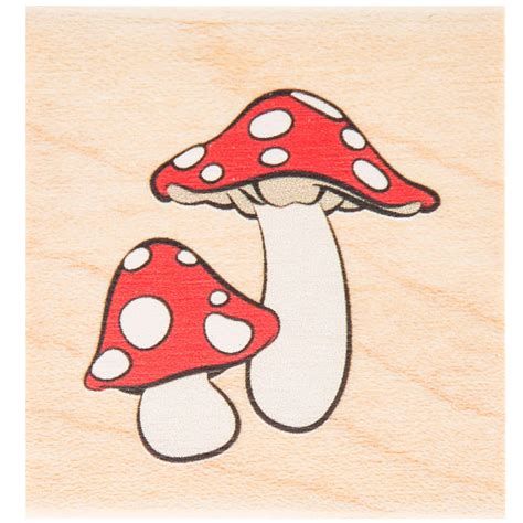 Mushrooms Rubber Stamp Hobby Lobby