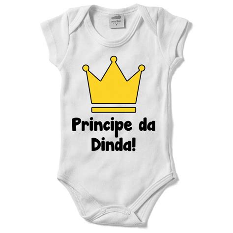 Body infantil príncipe da dinda Elo7 Produtos Especiais