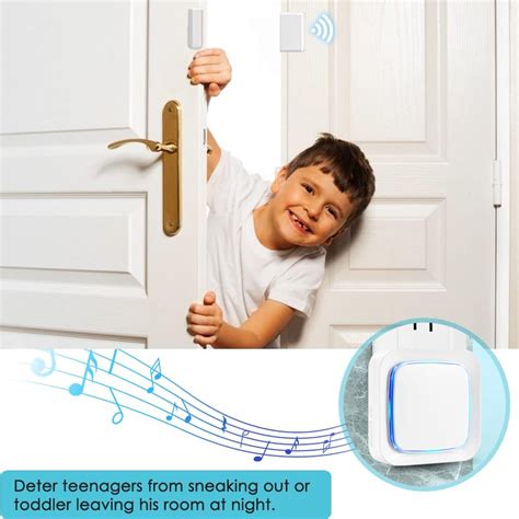 Door Sensor, Wireless Door Alert Chime Kit for HomeOfficeStore, Coolqiya Door Open Chime Alarm ...