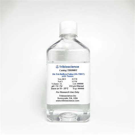 Tris Buffered Saline With Tween 10x Tbst Tbs5008t Tribioscience