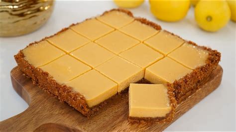 Super Easy Creamy Lemon Bars So Luscious That Melts In Your Mouth Youtube