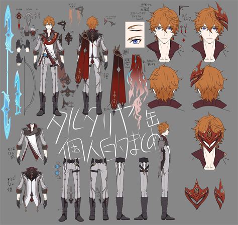 Genshin Impact Character Design Sheet Design Talk