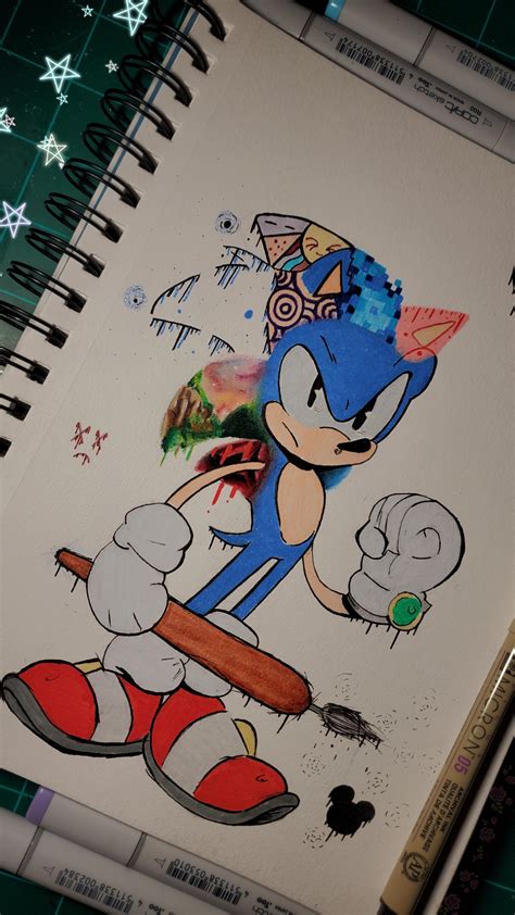 Cartoon sonic doodle art (check comments) : r/SonicTheHedgehog