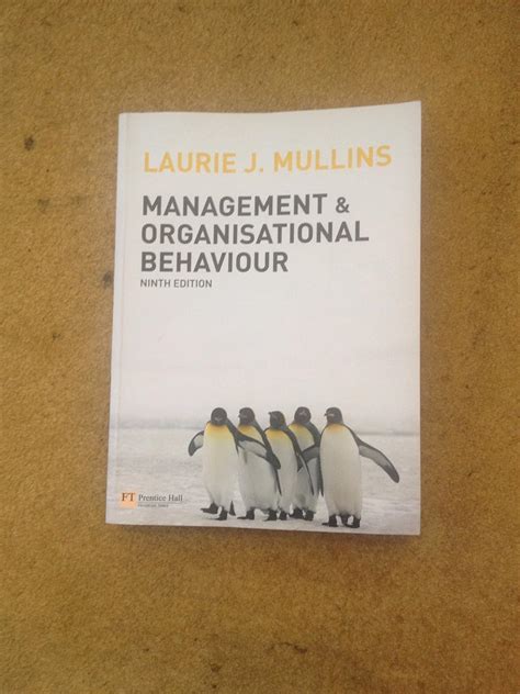 Management And Organisational Behaviour Uk Mullins Laurie