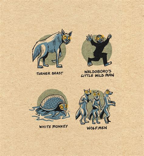 Famous Cryptids Of Maine 11 X 14 Print Etsy Australia