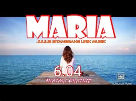 Maria Julius Sitanggang Lirik Lagu YouTube