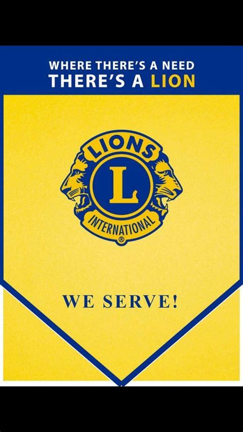 Pin By Heidi Zaworski On Lions Club Promo Lions Clubs International