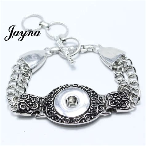 10pcs Lot High Quality Snap Bracelet Ginger Metal Jewelry Snaps