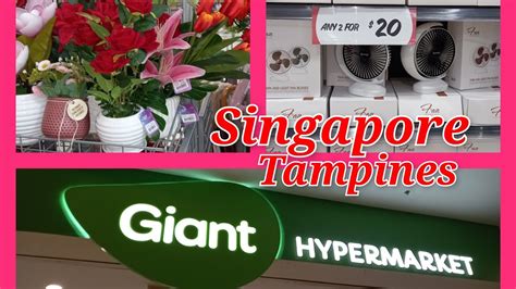 Giant Hypermarket In Singapore At Tampines Shopping Vlog In Tamil